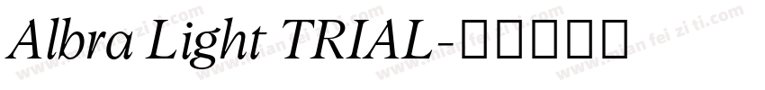 Albra Light TRIAL字体转换
